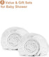 2 Pack 24"x 38" White Muslin Mini Crib Sheets for Girl and Boy- Neutral Breathable Mini Crib Mattress Sheets Fitted