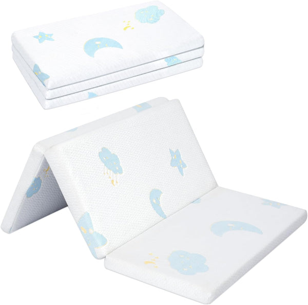 Ressainic Pack and Play Mattress PadTrifold Portable Crib Pack N Play Mattresses,38 *