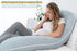 INSEN Pregnancy Pillows for Sleeping, Maternity Pillow with Cooling Cotton Cover, C Shaped for Pregnant Side