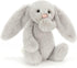 Jellycat Bashful Grey Bunny Stuffed Animal, Medium 12 inches, Classic Rabbit Plush Toy, Children's Gift