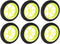 uxcell RC Model Plane Aircraft Wheel, Micro Sport Wheel 0.11 Inch X 1.96 Inch - 6PCS