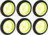 uxcell RC Model Plane Aircraft Wheel, Micro Sport Wheel 0.11 Inch X 1.96 Inch - 6PCS