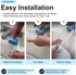 Bath Helper - Bath Tub Faucet Extender, Guides Water Directly from Faucet to Baby Bath Tub (Blue)