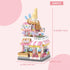 MEIEST 4 Set,Simulation Mini City Shop Street View Building Blocks Model Architecture Collection Particle Construction