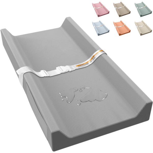 Vegan Leather Baby Changing Pad, Waterproof & Wipeable Soft Diaper Changing Mat