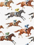 CZXW 52" 28" Horse Racing Jockeys Crib Sheets Fitted x Natural Cotton Soft & Breathable for Baby Crib Mattress