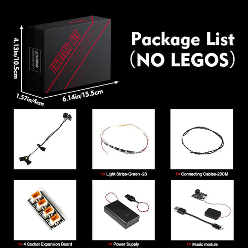 LED Lighting for Lego I am Groot 76217, Light Kit Compatible with Lego Model Set (Music Version)