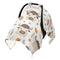 Dalzium Buffaloes Cow Car Seat Cover Baby, Carseat Canopy Cover for Girl Boy,