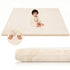 LevNubis Velvet Baby Play Mat for Floor, 1.3" Thick Elasti-Foam 50"50" Playpen Mat