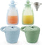 PandaEar 2 Pack Baby Food Pouches & 2 Pack Snack Containers, Reusable