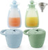 PandaEar 2 Pack Baby Food Pouches & 2 Pack Snack Containers, Reusable