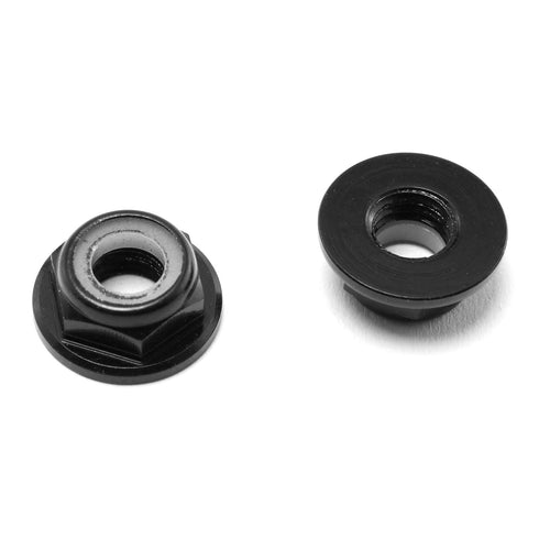 DGZZI M5 8PCS M5 Aluminum Locknut Black Aluminum Nuts Flange Nylon Lock Nut for RC Drone FPV Parts