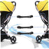 Adjustable Dual Connector for Baby Stroller, 3pcs Universal Aluminum Tube Car Accessories for Twins Stroller