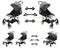 Smile Saki Twin Stroller Connector for Baby Fits Umbrella Strollers Babyzen YOYO Yoya Etc..