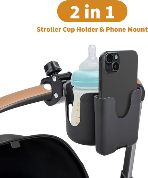 Vekniqo Cup Holder for Stroller Compatible with Evenflo with Phone Holder,Wagon Accessories Compatible
