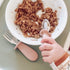Ali+Oli Spoon & Fork Learning Set for Toddlers - Powder Blue, BPA Free, Ergonomic Design for Self Feeding