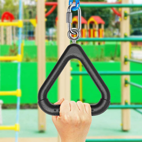 Dolibest Monkey Bars Trapeze Bar, Kids Playground Trapeze Bar Rings for Backyard Monkey Bars Ninja Course