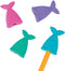 Mermaid Tail Pencil Toppers Eraser - 24 Pieces Birthday Party Favors & Classroom Handouts