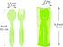 Youngever 6 Pack Plastic Toddler Utensils with Case, Plastic Kids Forks Kids Spoons, Large Size, Top Dishwasher Safe, Set of 6 in 6 Rainbow Colors by Youngever