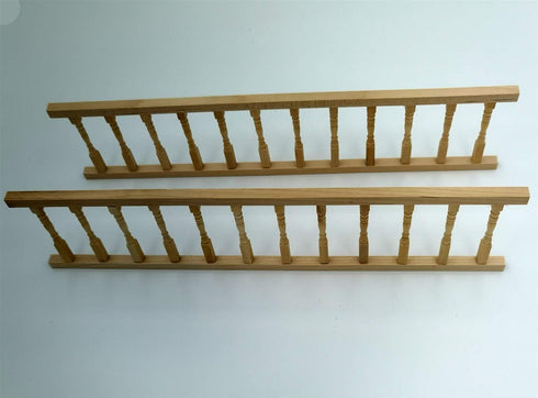 Dollhouse Decoration Accessories, Miniature Fence Handrail 1:12, Cute House Mini Fence, Beige, 2 Pcs