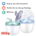 3-Section Nuby Milk Powder Dispenser - Convenient Design for Easy Feeding