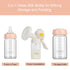 4 Packs, 6oz (4 COMI Wide Neck Glass Breastmilk Collection n Storage Bottle, with Screw Ring Sealing Disk; Re-markable