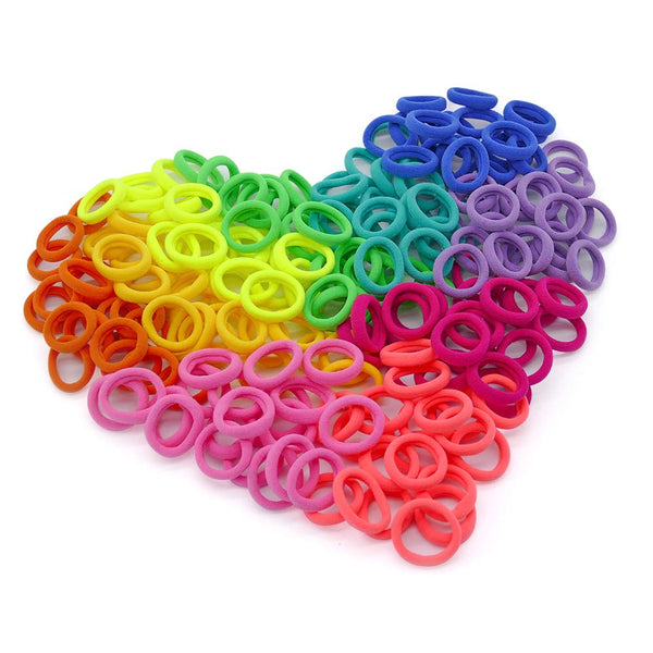 200 Pack Toddler Hair Ties, Baby Ponytail Holders, Seamless Cotton Hair Bands, Elastic Hair Ties for Kids Toddler Girl