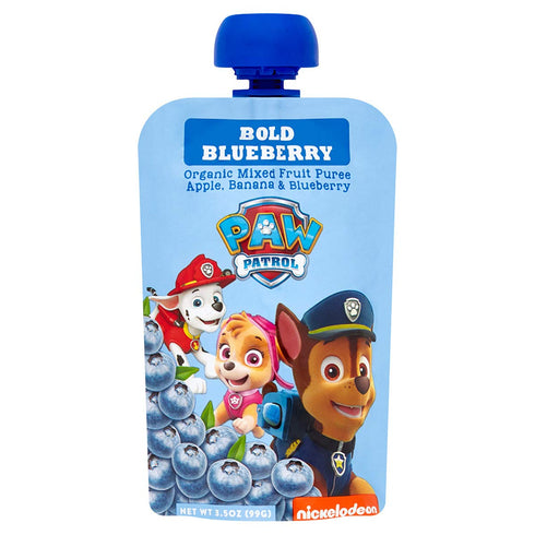 Paw Patrol Bold Blueberry Organic Mixed Fruit Squeeze Pouch, 3.5 Ounce (Pack