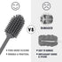 Silicone Bottle Cleaning Brush with Long Handle, 12.5" Water Bottle Cleaner for Baby Bottles and Glassware