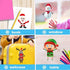 Christmas Stickers for Kids | 24 Sheets Make Your Own Santa Snowman Face Sticker Crafts for Xmas Activities