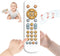 Baby TV Remote Control Toy - Musical Learning Toy with Sound and Light for Toddlers 6-36 Months, White