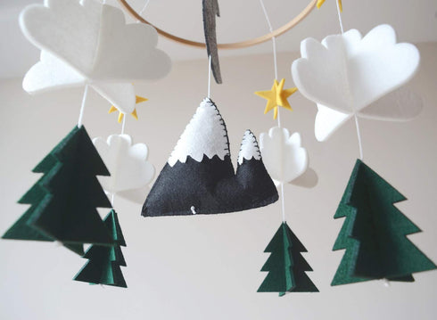 Baby Crib Mobile Wooden Hanging Nursery Baby Mobile for Crib, Nursery Decor for Boys & Girls, Perfect Shower Gift