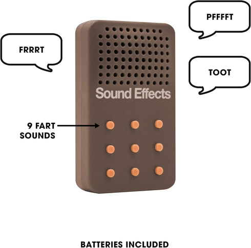 9 NPW Fart Fanfare Sound Machine Funny Prank Toy & Novelty Sound Effects Machine with Sounds