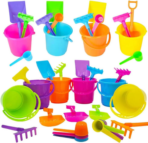 The Dreidel Company Mini Beach Playsets (24-Pack), Play Set Includes 1 Sand