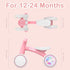 1 12-24 4 SEREED Colorful Lighting Baby Balance Bike, Toys for Year Old Boys Girls, Month Toddler Balance Bike