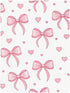 CZXW 52" 28" Pink Bows Hearts Crib Sheets Fitted x Natural Cotton Soft & Breathable for Baby Crib Mattress