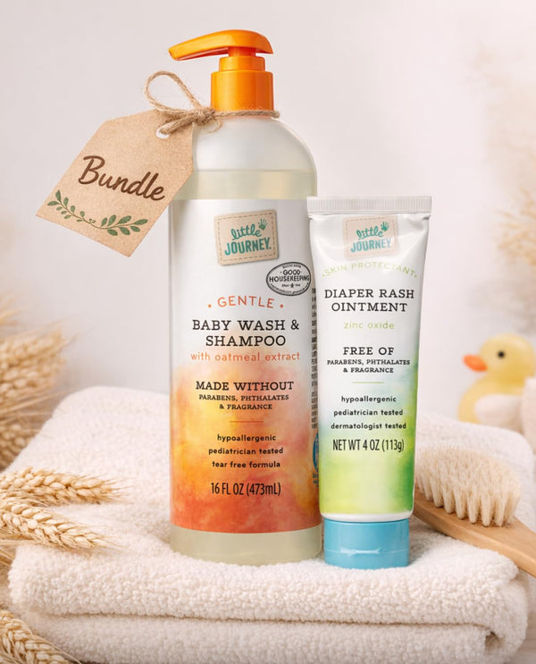 Generic Little Journey Baby Care Bundle, Gentle Baby Wash & Shampoo with Oatmeal