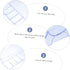 5 Grid Clear Plastic Compartment Storage Container, Organizer Box for Washi Tapes, Craft, Beads, Jewelry & Small Parts