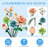 OSDUE Sets, 680 Mini Bricks Flower Bouquet Building Artificial Flowers, DIY Unique Decoration Home, Pieces Botanical