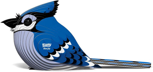 Eugy Blue Jay 3D Puzzle - 26 Piece Eco-Friendly Educational Toy for Kids Ages 6+