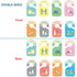 Baby Closet Dividers with Extra Stickers, Cute Nursery Clothes Organizer for Hangers