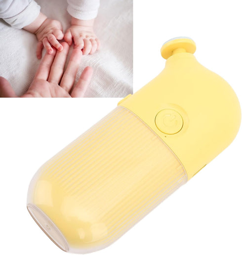 Rushbom Trimmer 6 Electric Nail Filer for Baby Nail Grooming Kit with Extra Replacement Tools USB Rechargeable Electric