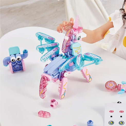 BOTZEES GO! Unicorn Toys, Electric Remote Control Unicorn Robots for Kids, STEM Learning Toys Ages 3+, Girls Toys with