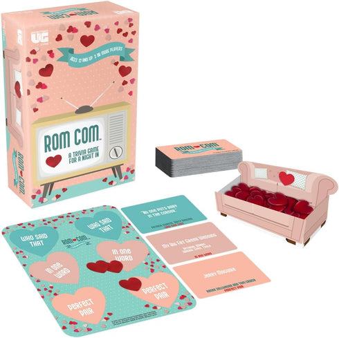 University Games ROM Com Team Trivia Game, Perfect for Date Nights and Party Game Night, Ages 12+
