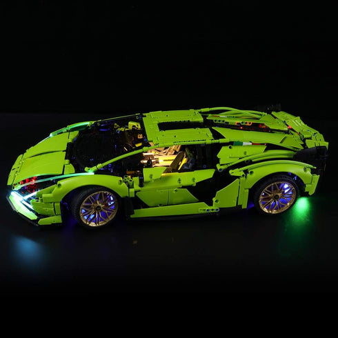 BRIKSMAX LED Lighting Kit for Technic Lamborghini Sián FKP 37 - Compatible with Lego 42115