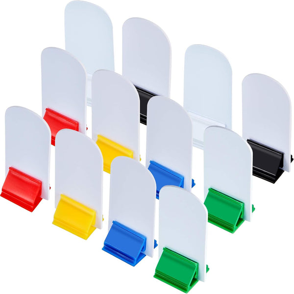 12 Pieces Game Card Stands Multi-Color with 12 Blank Board Game Markers for Party Favor