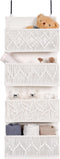 Macrame Over the Door Organizer Boho Decor Nursery Storage, Leaf Weaving Closet