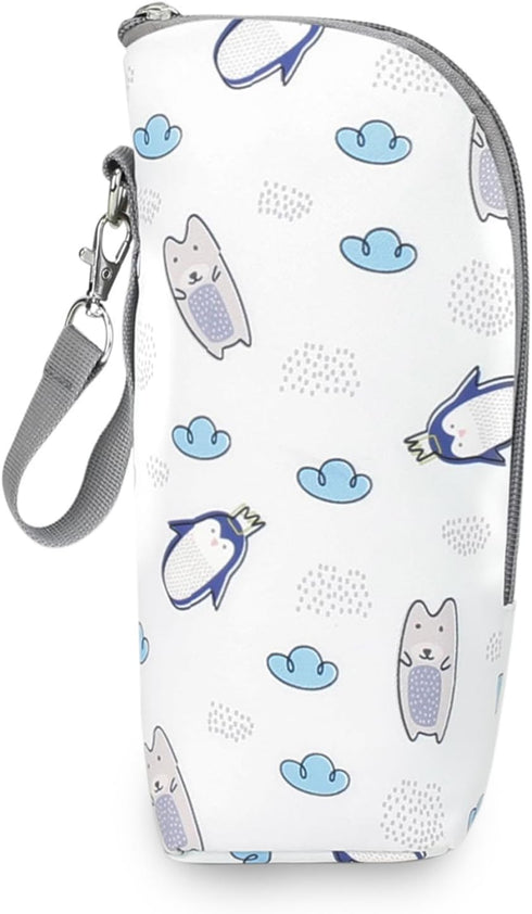 XAGMODSHN Travel Milk Warmer Bag Infant Feeding Bottle Protective Cover Insulation Pouch Portable