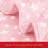Cozy 39x47 Inches Baby Blanket for Boys and Girls, Soft Toddler Comforter Quilted with Pink Star Print, Ultra Soft Down