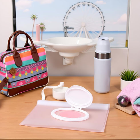 Myuiao Set Baby Wipes Travel Case,Baby Wipe Case Travel Holder Keeps Wipes Moist of Wet Wipes Holders Cases Portable